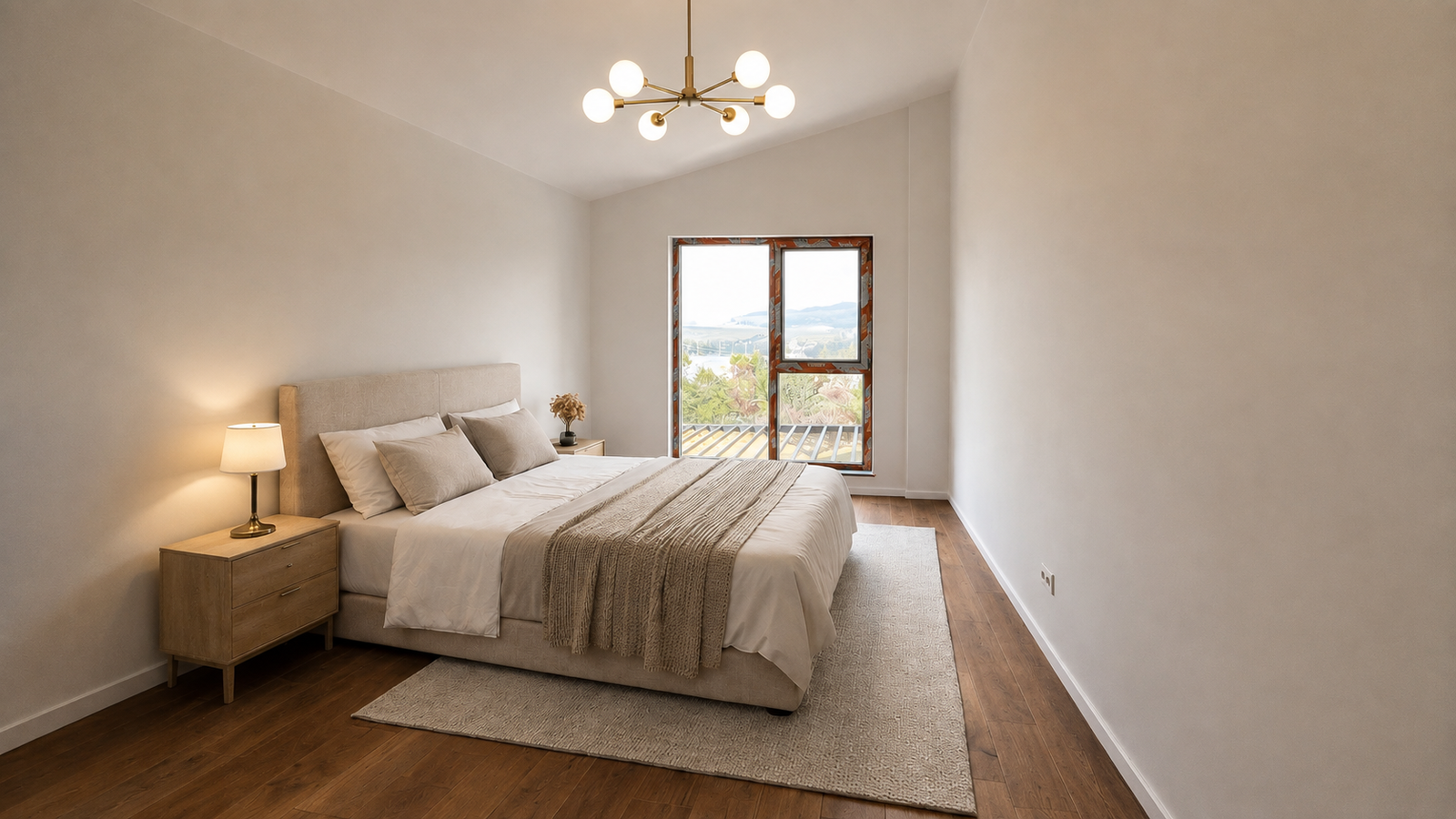 Doğa İnci Villaları 1 aydınlık oda görünümü