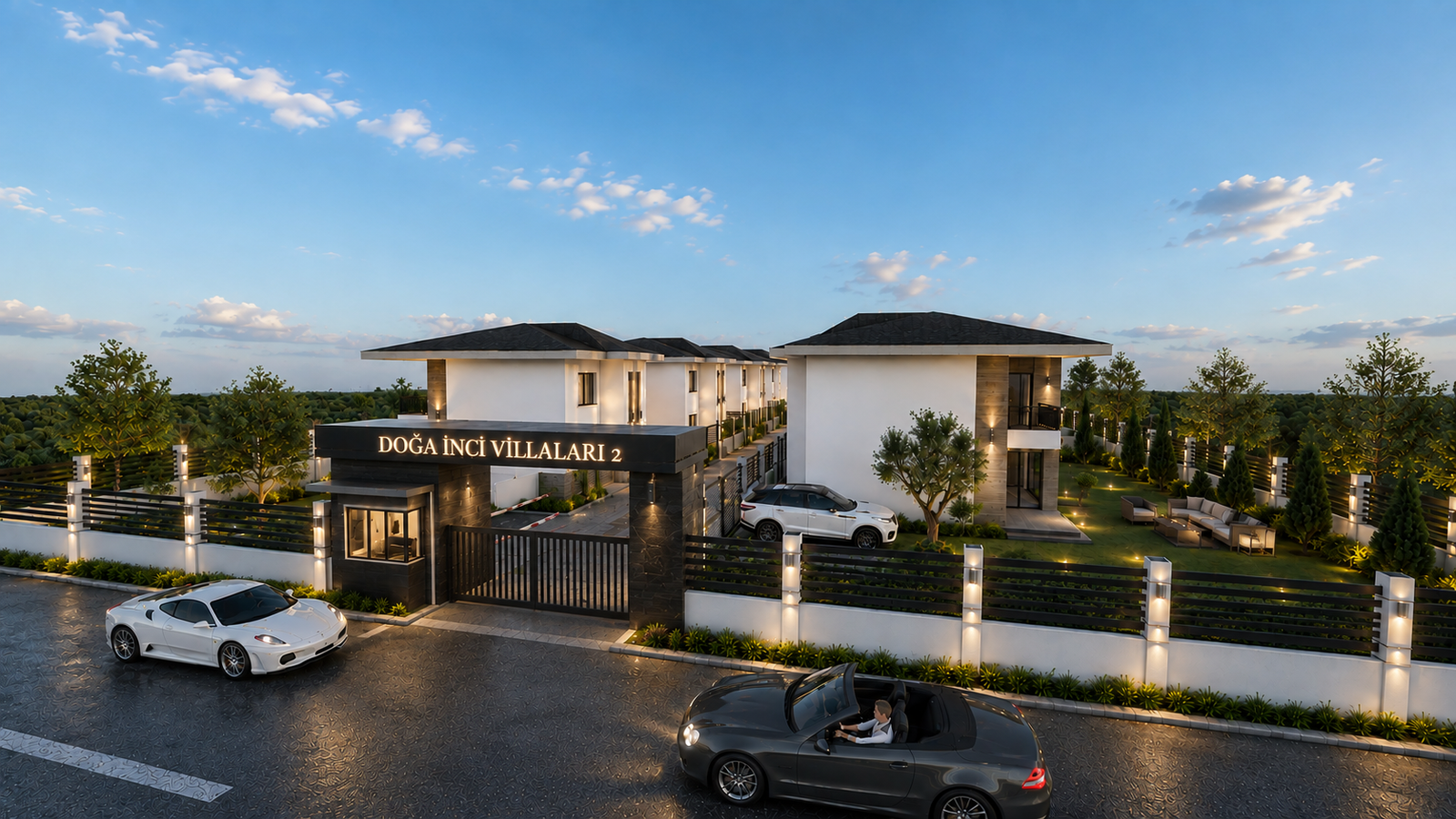 Dorven İnşaat Doğa İnci Villaları 2 site girişi
