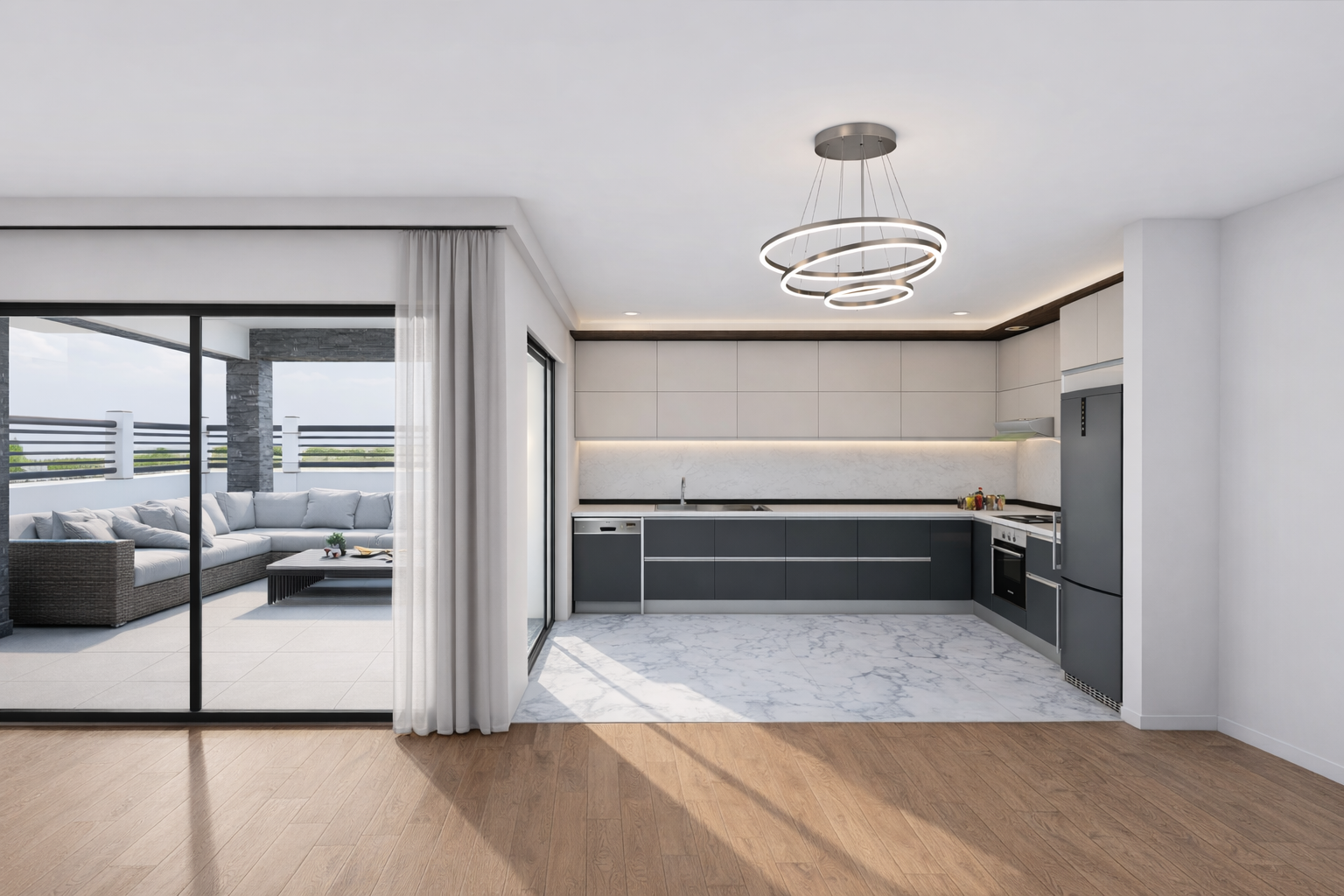 Doğa İnci Villaları 2 modern mutfak